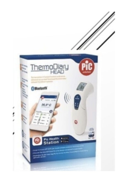 Pic ThermoDiary Head Temassız Kızılötesi Ateş Ölçer Bluetooth 3in1