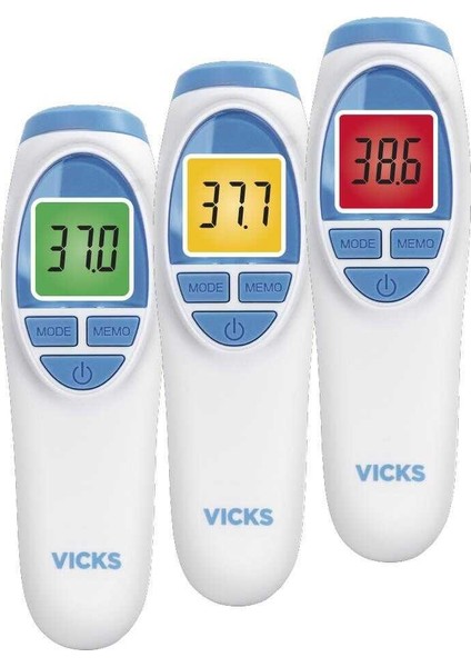 BNT400 Temassız Ateş Ölçer Siyah+Vıcks VNT200 Ateş Ölçer