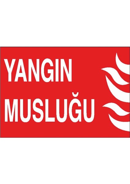 Yangın Musluğu Yönlendirme Levhası 25 cm x 35 cm