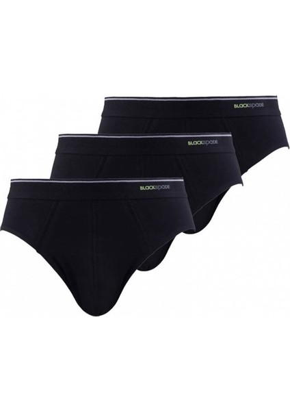Tender Cotton 3'lü Siyah Slip 9672