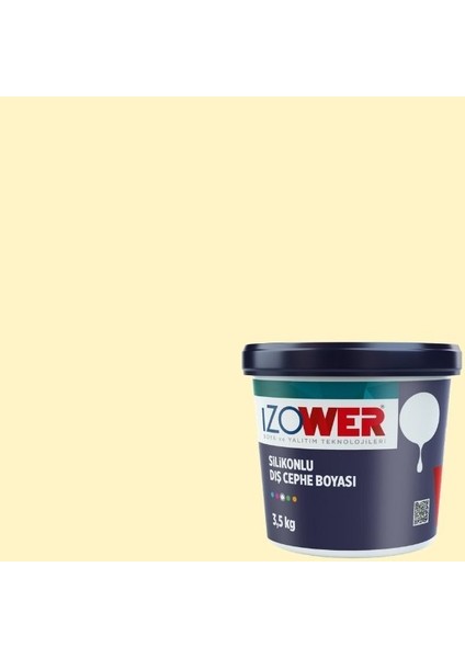 Izower Silikonlu Dış Cephe Boyası - Yeni Fildisi 10 ( 3.5 kg )