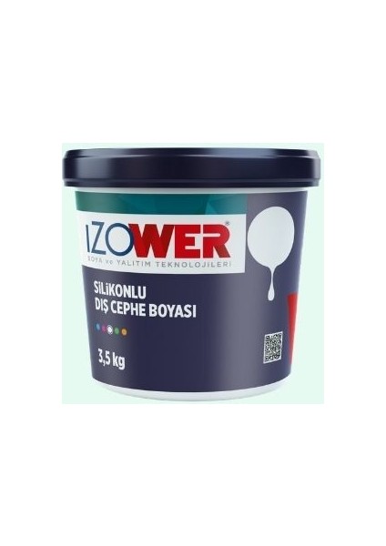 Izower Silikonlu Dış Cephe Boyası - Nil Yeşili 10 ( 3.5 kg )