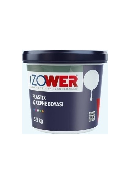 Izower Plastix Iç Cephe Boyası - Buz Mavisi 10 ( 3.5 kg )