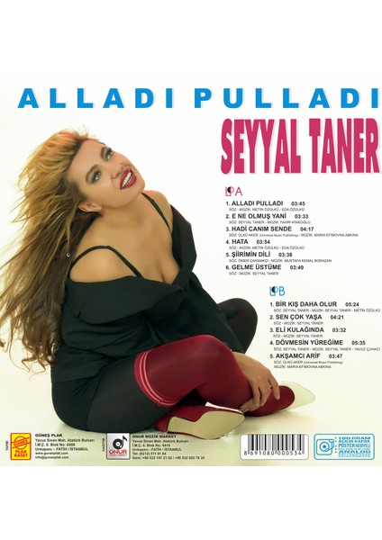 Seyyal Taner - Alladı Pulladı (Plak)