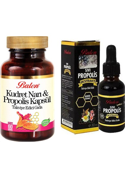 Kudret Narı Kapsülü+Sıvı Propolis Ekstraktı 30 ml