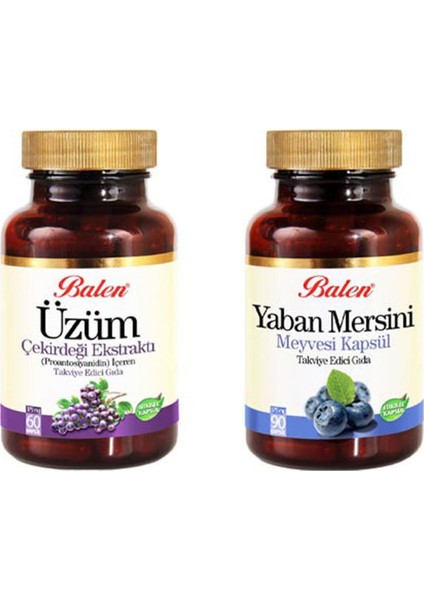 Üzüm Çekirdeği Ekstraktı+Yaban Mersini Ekstraktı