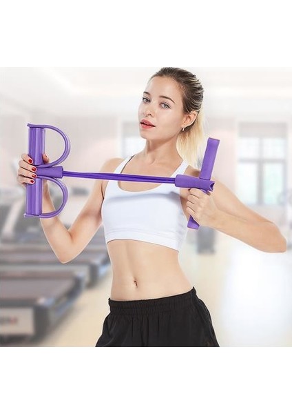 Body Trimmer Pedallı Egzersiz Vücut Şekillendirici Kondisyon Direnç Lastiği 4'lü