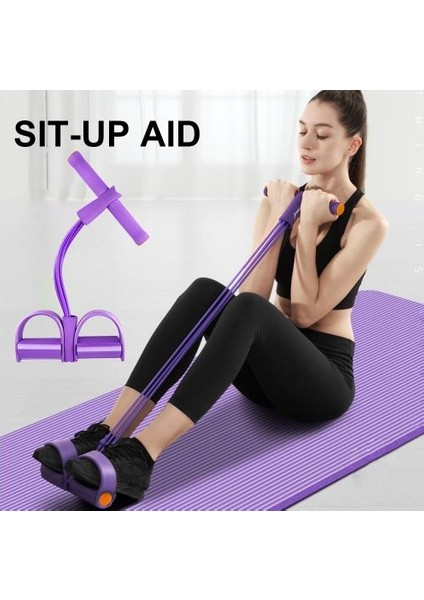 Body Trimmer Pedallı Egzersiz Vücut Şekillendirici Kondisyon Direnç Lastiği 4'lü