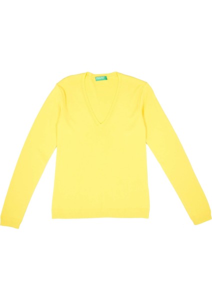 V Yaka Uzun Kollu Koton Kazak fiyatları