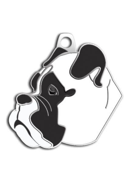 Boxer Köpek Künyesi (Beyaz)