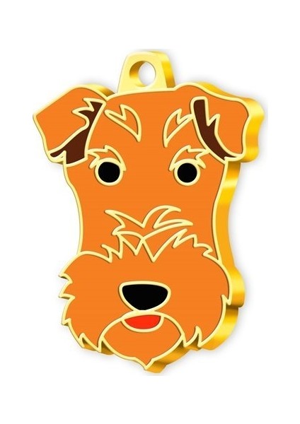 Altın Kaplama Fox Terrier Köpek Künyesi