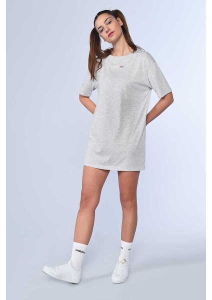 Davıd Gri Kadın Bisiklet Yaka Elbise fiyatları