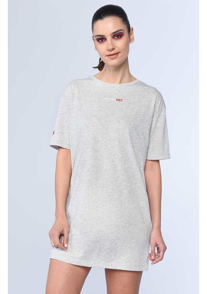 Davıd Gri Kadın Bisiklet Yaka Elbise fırsatları