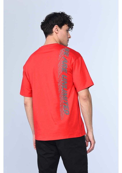 Flemıng Kırmızı Erkek Bisiklet Yaka Tshirt modelleri