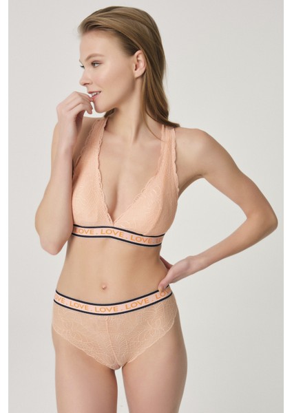 Somon Kaplı Love Bantlı Bralet modelleri