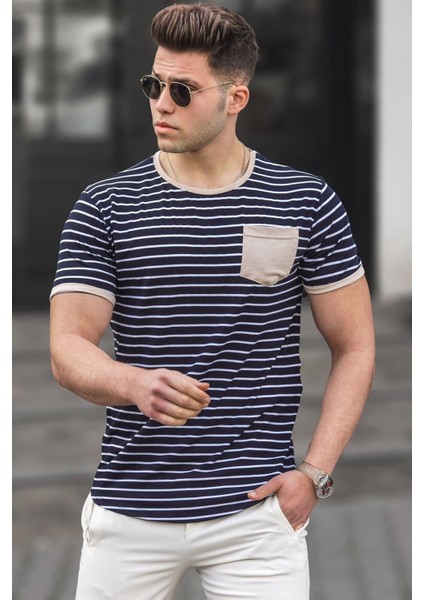Bej Erkek Tişört 5203
