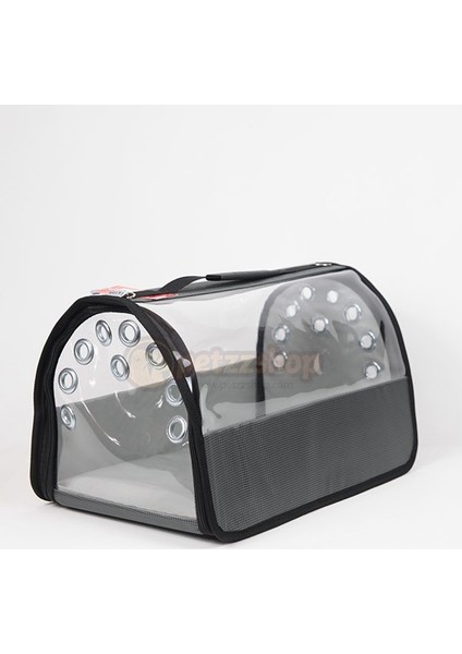 Şeffaf Flybag Pet Taşıma Çantası Füme 26X43X27H cm
