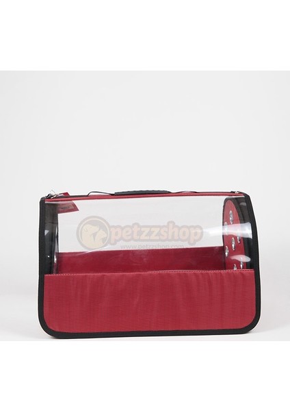 Şeffaf Flybag Pet Taşıma Çantası Kırmızı 26X43X27H cm fiyatları