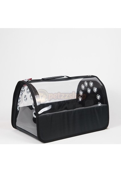Şeffaf Flybag Pet Taşıma Çantası Siyah 26X43X27H cm
