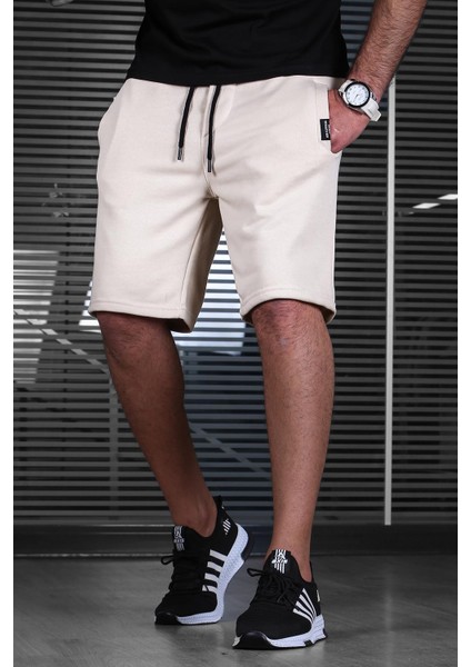 Bej Regular Fit Şort 4842