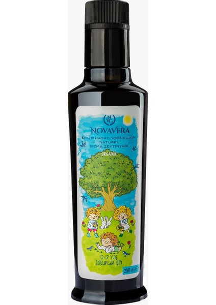 Organik Çocuk Erken Hasat Naturel Sızma Zeytinyağı 250 ml