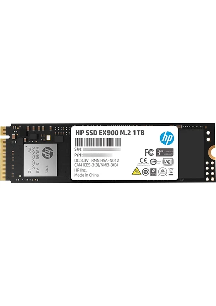 Hp 1tb EX900 M.2 Nvme Pcıe 2100-1815MB/S 3D Tlc Nand 5XM46AA