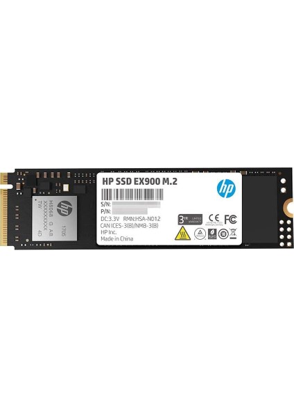 Hp 1tb EX900 M.2 Nvme Pcıe 2100-1815MB/S 3D Tlc Nand 5XM46AA