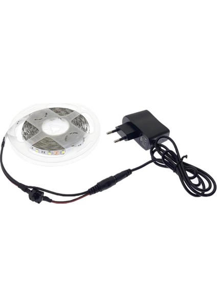 Makyaj Masası Için 10 Metre Amber 3 Çipli Şerit LED Anahtarlı Set