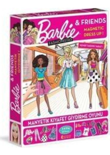 Barbie Friends Manyetik Kıyafet Giydirme