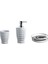 Palm Beyaz Sıvı Sabunluk Katı Sabunluk Diş Fırçalık Set 1
