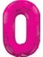 Folyo Balon 0 Rakamı Pembe 100 cm 1