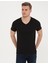 Erkek Siyah Slim Fit Basic Tişört 50232383-VR046 1