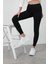 Büyük Beden Seçeneğiyle Yüksek Bel Toparlayıcı Üşütmeyen Kışlık Spor Tayt Kadın Tayt 626TIGHTS 5