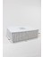 Gri 62 x 46 x 22 cm Büyük Boy Baza Altı Çizgili Hurç 2