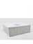Gri 62 x 46 x 22 cm Büyük Boy Baza Altı Çizgili Hurç 4