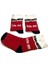 Kırmızı - Siyah 2'li Kadın Çorap 36-40 BT-0026 1