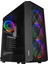 Rampage Bumpy 4X12CM Rainbow Fanlı Tempered Camlı Matx Oyuncu Bilgisayar Kasası 1