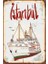 Istanbul Vapur Retro Ahşap Poster 20X30 cm 1