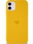 Apple iPhone 11 Silikon Kılıf Altı Kapalı Içi Kadife Lansman Silikon Kılıf Sarı 1