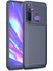 Xiaomi Note 8 Karbon Tasarımlı Kapak Lacivert 1