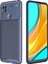 Xiaomi Redmi 9c Karbon Tasarımlı Kapak Lacivert 1