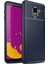 Samsung Galaxy J6 Karbon Tasarımlı Kapak Lacivert 1