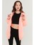 Parlak Koral Neon Crinkle Raincoat 1