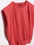 3588 Crop Vatkalı Sweatshirt-Kırmızı 3