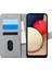 Samsung Galaxy A02S Kılıf Fabric Book Wallet Gri 1