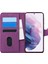 Samsung Galaxy S21 Kılıf Fabric Book Wallet Mor 1