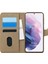 Samsung Galaxy S21 Kılıf Fabric Book Wallet Gold 1