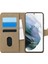 Samsung Galaxy S21 Plus Kılıf Fabric Book Wallet Gold 1