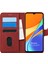 Xiaomi Redmi 9c Kılıf Fabric Book Wallet Kırmızı 1
