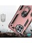 Oppo Reno 4 Lite Kılıf Military Ring Holder Rose Gold 3
